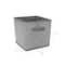 Simplify 12" Collapsible Heather Gray Storage Cube